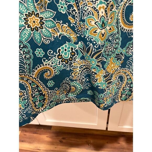 prAna Women’s Breathe Teal Knee Length Dress Sz M Stretch - Picture 4 of 9